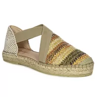 Espadryle damskie - Maciejka Espadryle damskie wsuwane beżowe-38 - miniaturka - grafika 1
