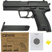 Zabawki militarne - Pistolet Na Kulki Metal Replika Asg H&K Usp - miniaturka - grafika 1