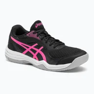 Buty sportowe damskie - Buty do squasha damskie ASICS Upcourt 5 black/hot pink - miniaturka - grafika 1