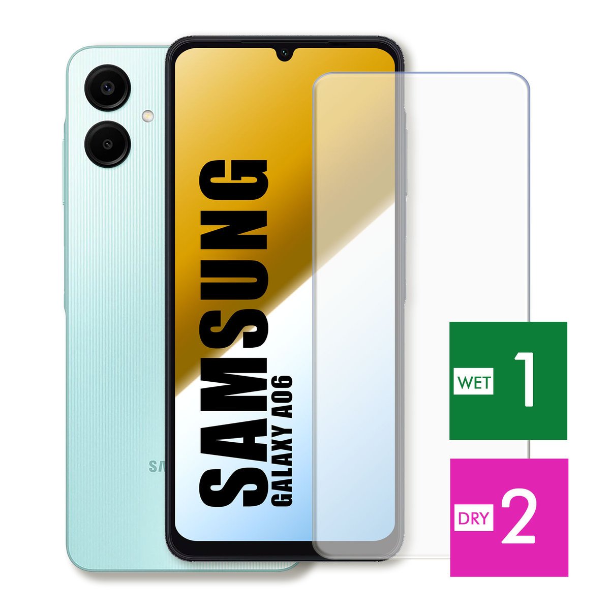 WZMOCNIONE SZKŁO DO SAMSUNG GALAXY A06 SZYBKA HARTOWANE 9H JAKOŚĆ