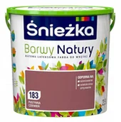 Farby wewnętrzne - Farba lateksowa Barwy Natury pustynna czerwień 183 2,5 l Śnieżka - miniaturka - grafika 1