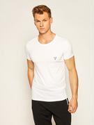 Koszulki męskie - GUESS T-Shirt U97M00 JR003 Biały Slim Fit - miniaturka - grafika 1