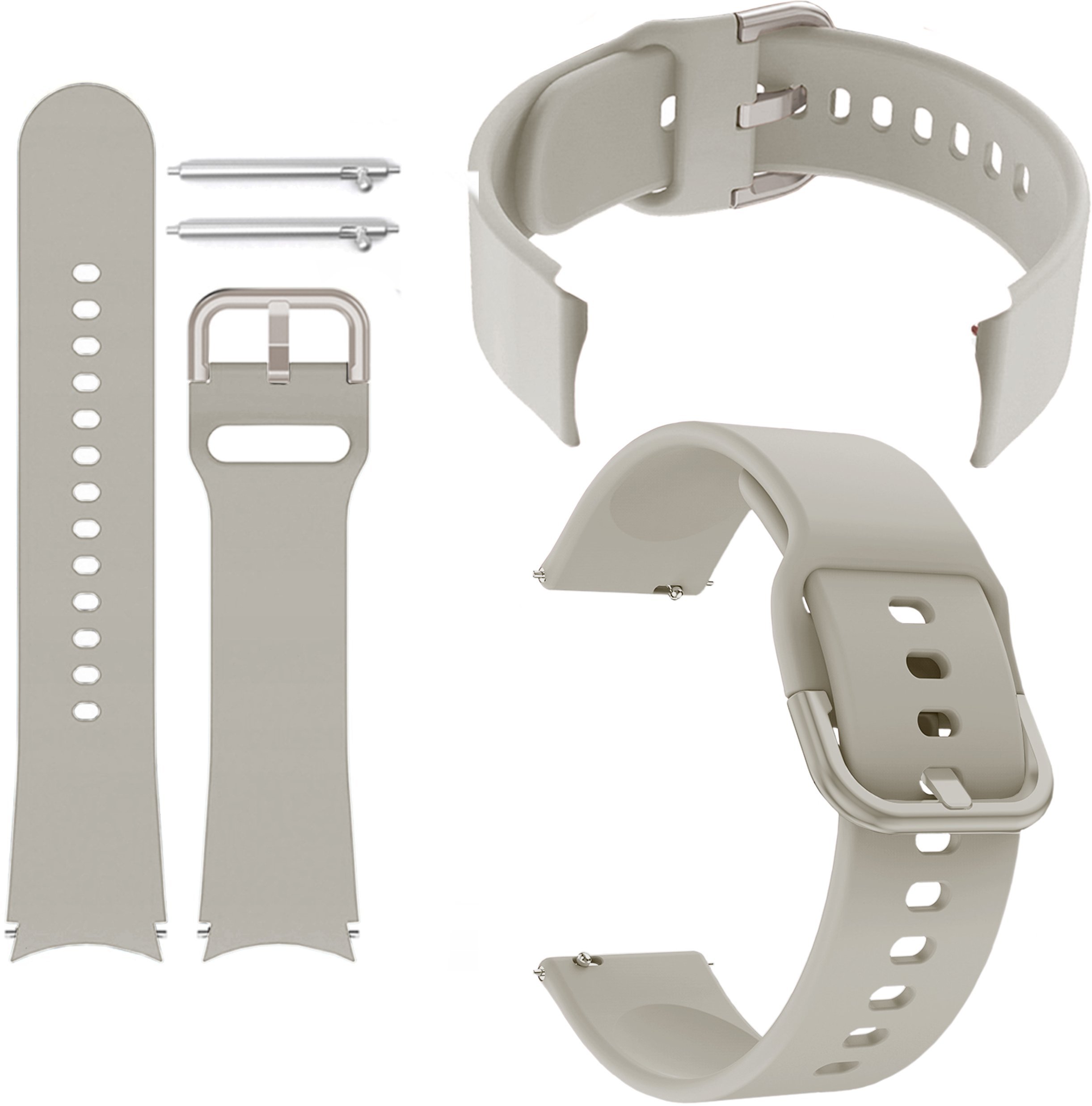 ChronSmarta Pasek ChronSmarta do smartwach'a Garmin Forerunner 255S 265S Venu 2S 3S Vivomove Vivoactive 4S Kremowy