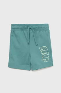 Spodnie i spodenki dla chłopców - GAP szorty dziecięce kolor zielony - - grafika 1