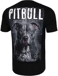 Koszulki sportowe męskie - Pit Bull T-shirt Koszulka Street King Black - grafika 1