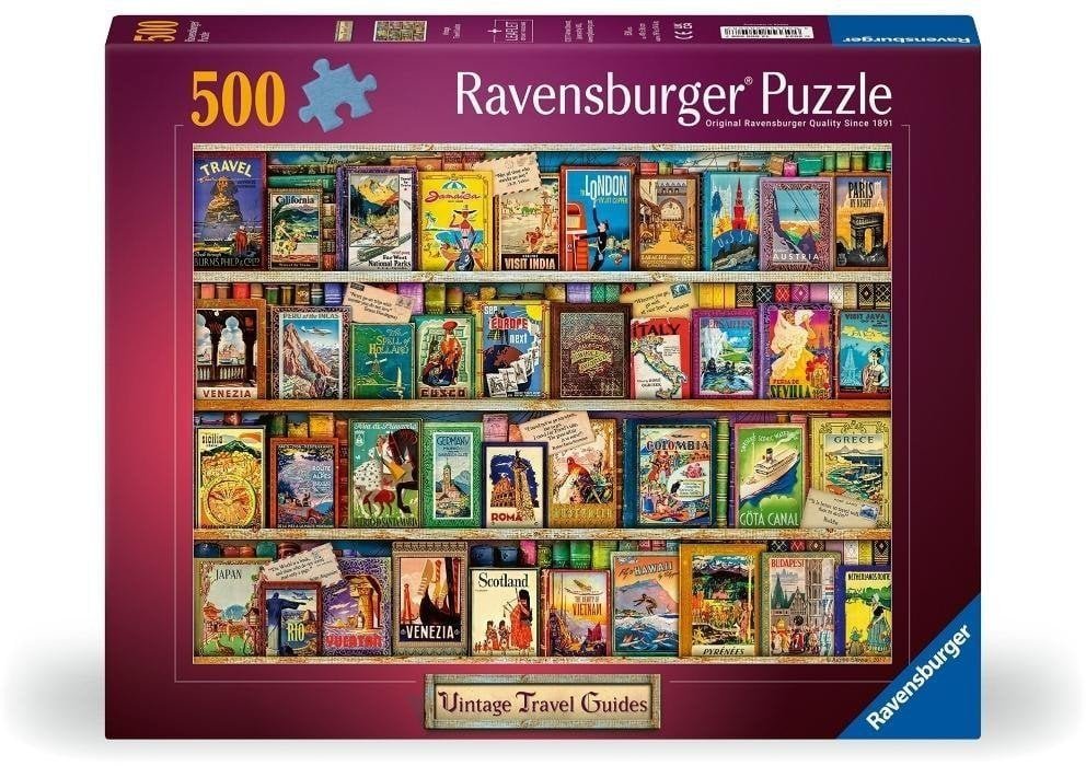 Puzzle 2D: Vintage - Pocztówki 500el
