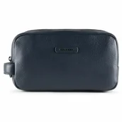 Kosmetyczki, organizery i kuferki - Piquadro Modus Special Leather Toiletry Bag 25 cm blue - miniaturka - grafika 1