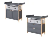 Komody dla dzieci - Roba Komoda do przewijania „Berlin” z nakładką do przewijania - miniaturka - grafika 1