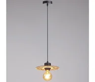 Lampy sufitowe - Żyrandol na lince FALCO 1xE27/60W/230V śr. 20 cm beżowy - miniaturka - grafika 1