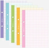 Szkolne artykuły papiernicze - Interdruk K Wkład do segregatora A5 50k x 5 kolor - miniaturka - grafika 1