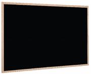 Tablice i flipcharty - Bi-Office czarna tablica kredowa z sosnową ramką 90x60 cm PM0701010 - miniaturka - grafika 1
