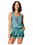 Kombinezony - Ipanima Kombinezon w kolorze turkusowo-granatowym - miniaturka - grafika 1