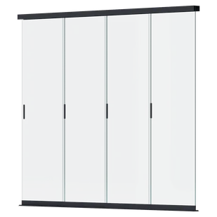 Panel szklany przesuwny do pergoli ELEGANCE/DELUXE/FUSION 3m Anthracite - Gutroof - Kratki i pergole - miniaturka - grafika 1