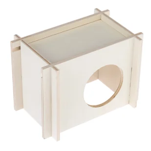 TIAKI domek dla małych zwierząt - Rozmiar S: dł. x szer. x wys.: 17 x 11 x 12 cm (chomiki, myszy itp.) - Klatki dla gryzoni TIAKI domek dla małych zwierząt - Rozmiar S: dł. x szer. x wys.: 17 x 11 x 12 cm (chomiki, myszy itp.) - Klatki dla gryzoni - miniaturka - grafika 1