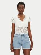 Bluzki damskie - Morgan Bluzka 241-DANSA Écru Slim Fit - miniaturka - grafika 1