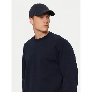 Czapka z daszkiem Tommy Hilfiger Herringbone AM0AM13006 Granatowy - Czapki męskie - miniaturka - grafika 1