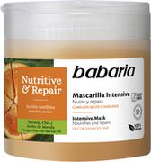 Maski do włosów - Intensywna maska do włosów Babaria odżywianie i regeneracja 400 ml (8410412220224) - miniaturka - grafika 1