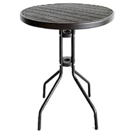 Stoły ogrodowe - Stolik balkonowy okrągły z blatem polywood - miniaturka - grafika 1