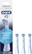 Końcówki do szczoteczek elektrycznych - Oral-B iO Ultimate Clean replacement brushes 3pcs, white - miniaturka - grafika 1
