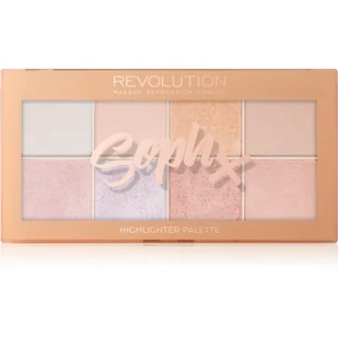 REVOLUTION XSoph Highlighter Palette V4 Makeup Revolution - Rozświetlacze do twarzy i ciała - miniaturka - grafika 1