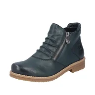 Botki damskie - Rieker Damskie sztyblety 73553, zielone, 42 EU, zielony, 42 EU - miniaturka - grafika 1