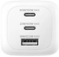 Zasilacze do laptopów - Belkin BOOSTCHARGE 100W 2C1A WALL - miniaturka - grafika 1