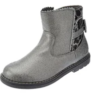 Buty dla dziewczynek - Buty dziecięce Chicco botki zasuwane srebrne-23 - miniaturka - grafika 1