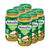 Dania dla dzieci - BoboVita Obiadek Potrawka z kurczakiem i szpinakiem po 12 miesiącu Zestaw 6 x 250 g - miniaturka - grafika 1