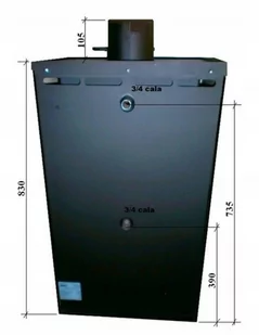 Piec stalowy wolnostojący z płaszczem wodnym 6+7,1=13,1 kW - spełnia anty-smogowy EkoProjekt 04482074 - Piece wolnostojące - miniaturka - grafika 4