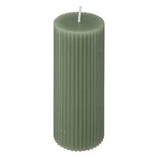 Świeca prążkowana słupek DEMI, Ø 5 cm - Świece - miniaturka - grafika 1
