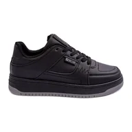 Sneakersy damskie - Damskie Buty Sportowe Sneakersy Big Star MM274353 Czane czarne - miniaturka - grafika 1