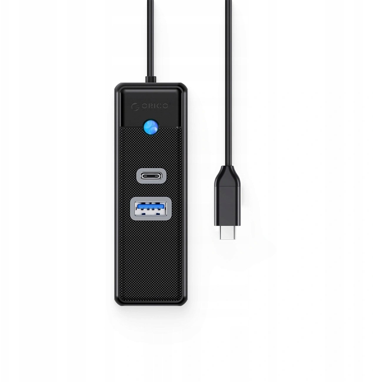HUB USB Orico PW3UR25-C3 3-portowy 1x USB-A 3.0 1x USB-C 3.0 1x RJ45 2.5G Ethernet 0,15 m - czarny 6941788856721