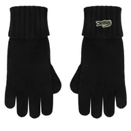 Rękawiczki - Rękawiczki Lacoste RV0452 Czarny - miniaturka - grafika 1