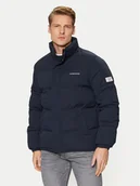 Kurtki męskie - Guess Jeans Kurtka zimowa M4BL20 WGII2 Granatowy Regular Fit - miniaturka - grafika 1