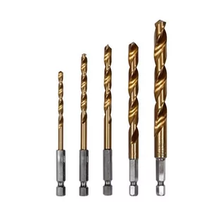 Yato KOMPLET WIERTEŁ DO METALU Z TYTANOWĄ POWŁOKĄ 4-10MM, 5SZT. UCHWYT HEX (YT-44700) - Wiertła - miniaturka - grafika 1