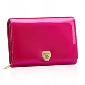 Portfele - BETLEWSKI portfel damski skórzany na prezent ochrona RFID dokumenty karty - miniaturka - grafika 1