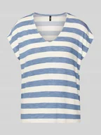 Koszulki i topy damskie - T-shirt o kroju regular fit z Mieszanka wiskozy Model 'LIRA' - miniaturka - grafika 1