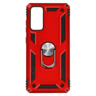 Etui i futerały do telefonów - Obudowa tylna Samsung Galaxy S20 FE Anti-shock Bi-materiał Pierścień podtrzymujący czerwony - miniaturka - grafika 1
