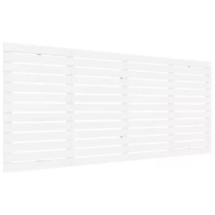 Wezgłowie łóżka, białe, 206x3x91,5 cm, lite drewno sosnowe Lumarko - Inne meble do sypialni - miniaturka - grafika 3