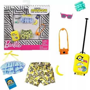 BARBIE Ubranko i Akcesoria Minionki Walizka GJG37 - Akcesoria dla lalek - miniaturka - grafika 1