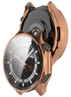 Akcesoria do smartwatchy - Bizon Etui z osłoną ekranu Case Watch Felipe do OnePlus Watch 3 / Oppo Watch X2, różowozłote - miniaturka - grafika 1