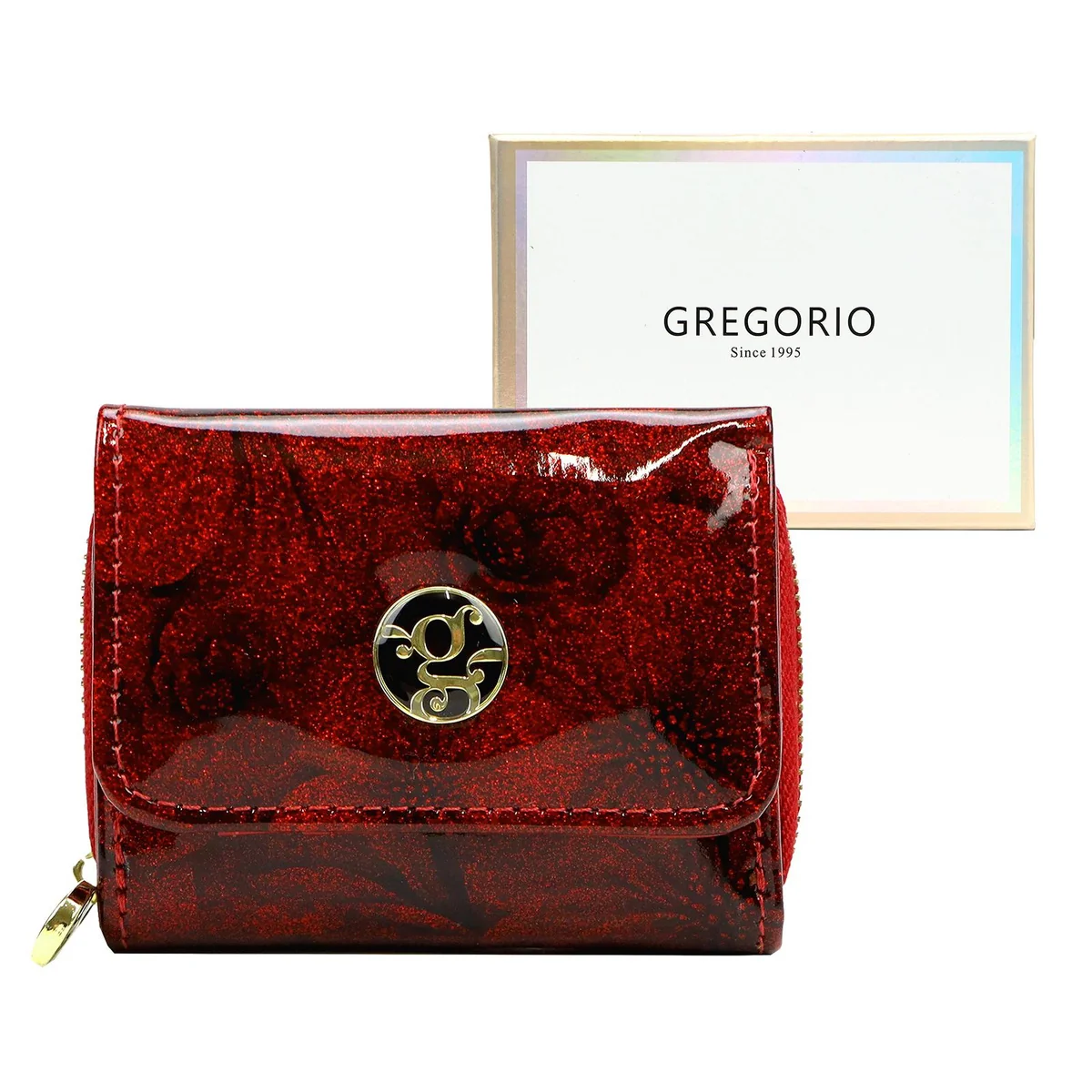 Mały portfel damski Gregorio FRL-128 w kwiaty - on_order