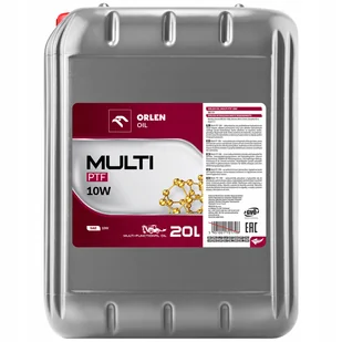 Olej Przekładniowo Hydrauliczny Orlen Oil Multi Ptf Tdto TO-4 10W 20L - Oleje przekładniowe - miniaturka - grafika 1