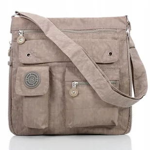 Torebka Listonoszka Pojemna Bag Street Piaskowa - Torby sportowe - miniaturka - grafika 1