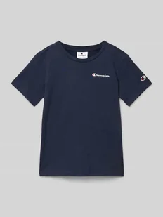 T-shirt z nadrukiem z logo - Koszulki dla chłopców - miniaturka - grafika 1