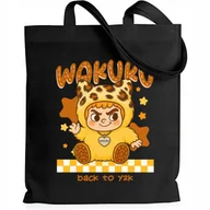 Torby i wózki na zakupy - Torba Czarna EKO Shopper BACK TO Y2K Na Zakupy Na Prezent Pod Choinkę Wzory - miniaturka - grafika 1