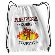 Plecaki worki - Plecak Dla Florysty Sportowy Szkolny Worek Torba z Nadrukiem ze Zdjęciem - miniaturka - grafika 1