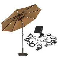 Namioty i tipi dla dzieci - Solarne lampki dekoracyjne pod parasol ogrodowy oświetlenie na ogród taras - miniaturka - grafika 1