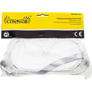 Okulary przeciwodpryskowe białe Condor - Okulary ochronne - miniaturka - grafika 1