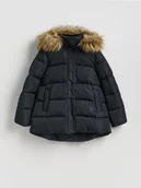 Kurtki damskie - Reserved - Pikowana kurtka - czarny - miniaturka - grafika 1